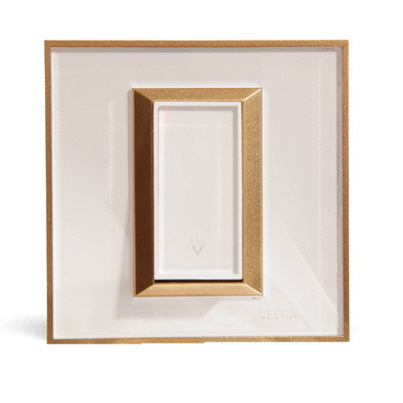 کلید و پریز ویرا مدل ویرا پرو سفید با زه طلایی کلاسیک - ویرا الکتریک کلاسیک لاکچری جدید شیک ایرانی