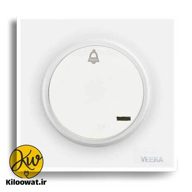 شاسی زنگ ویرا مدل آلفا گلس سفید کلاسیک - ویرا الکتریک