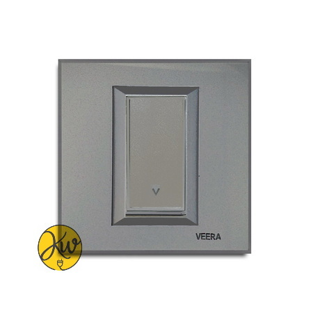 کلید و پریز ویرا مدل ویرا پرو نقره ای با زه نقره ای کلاسیک - ویرا الکتریک کلاسیک لاکچری جدید شیک ایرانی
