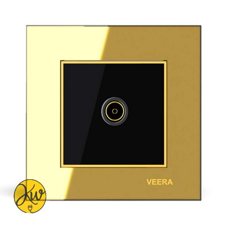 فیش آنتن ویرا مدل امگا طلایی طلایی مشکی - ویرا الکتریک براق ایرانی باکیفیت لاکچری