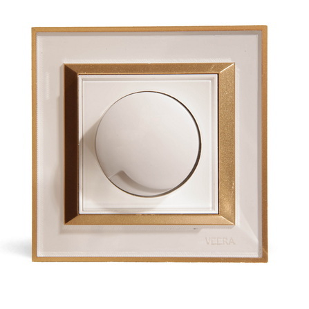 کلید دیمر ویرا مدل ویرا پرو سفید طلایی