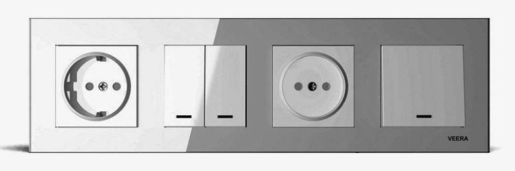 کادر چهار خانه ویرا مدل کریستال نقره ای اقتصادی ایرانی با کیفیت