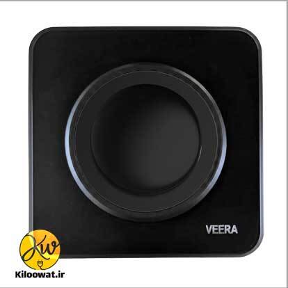 کلید دیمر ویرا مدل آلفا آرک گلس مشکی جدید زیبا گرد arc