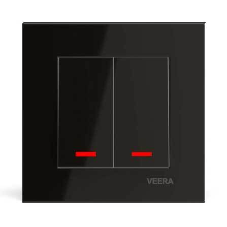 کلید دو پل ویرا مدل ویرا مشکی - ویرا الکتریک پرفروش ارزان به صرفه باکیفیت ایرانی