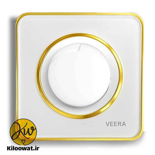 کلید دیمر ویرا مدل آلفا آرک گلس طلایی جدید زیبا گرد arc