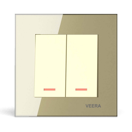 کلید دو پل ویرا مدل کریستال بژ ارزان با کیفیت ایرانی پر فروش