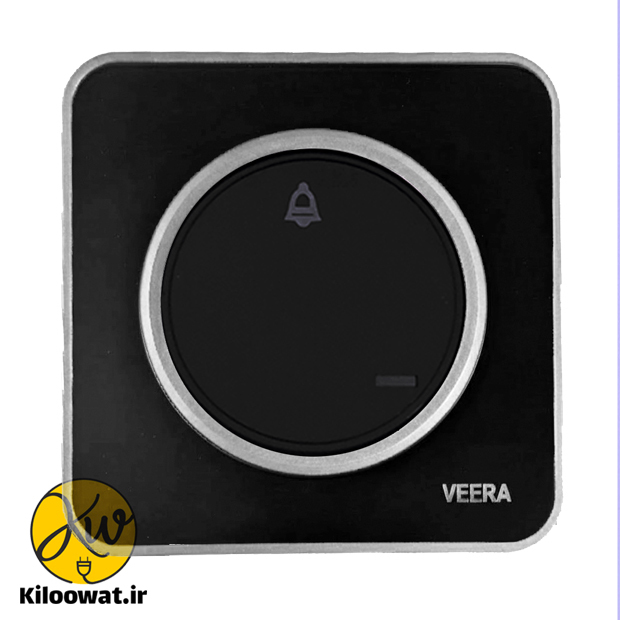 شاسی زنگ ویرا مدل آلفا گلس استیل مشکی کلاسیک - ویرا الکتریک آرک