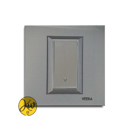 کلید و پریز ویرا مدل ویرا پرو نقره ای با زه نقره ای اسپرت - ویرا الکتریک کلاسیک لاکچری جدید شیک ایرانی