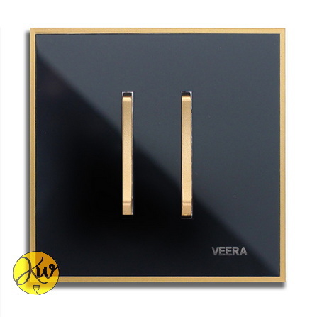 کلید دو پل ویرا مدل شهاب مشکی با زه طلایی لاکچری لوکس