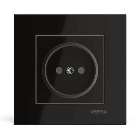 پریز ساده ویرا مدل ویرا مشکی - ویرا الکتریک پرفروش باکیفیت ارزان ایرانی