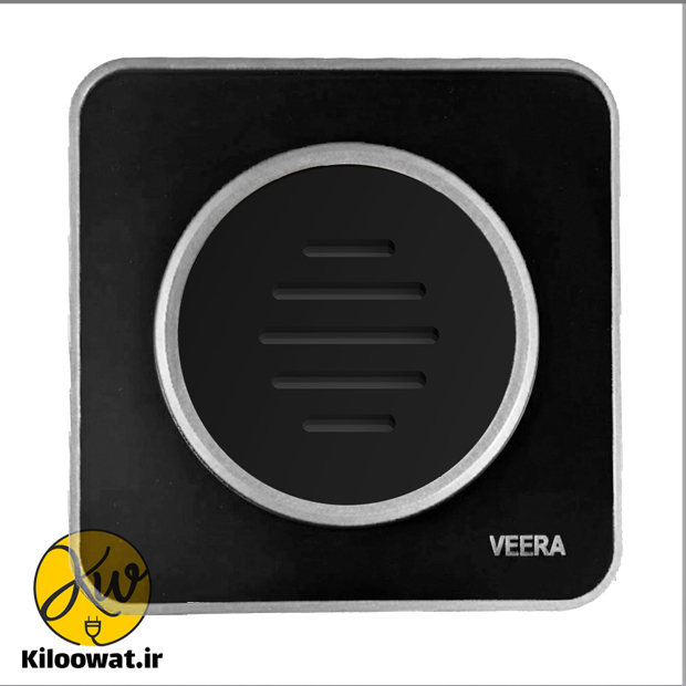 زنگ ( دینگ دانگ ) ویرا مدل آلفا مشکی استیل طلایی کلاسیک ARK