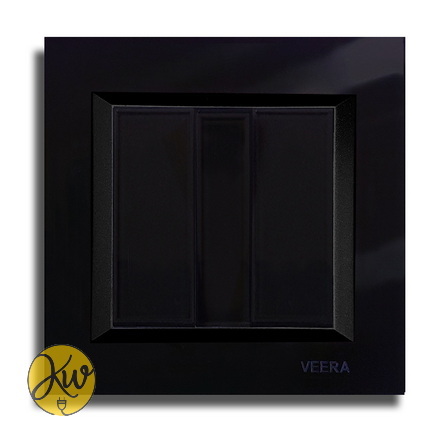 کلید سه پل ویرا مدل ویرا پرو مشکی با زه مشکی اسپرت - ویرا الکتریک کلاسیک لاکچری جدید شیک ایرانی