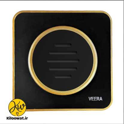 کلید تک پل ویرا مدل آلفا گلس مشکی طلایی لاکچری دایره زیبا براق آرک