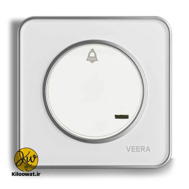 شاسی زنگ ویرا مدل آلفا گلس سفید کلاسیک - ویرا الکتریک آرک