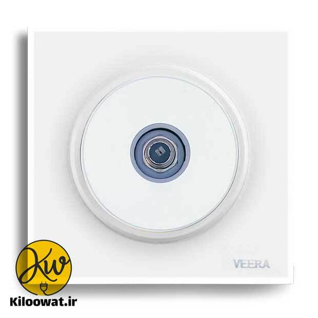 ویرا مدل آلفا گلس سفید لاکچری دایره زیبا براق 