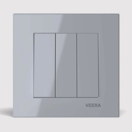 کلید سه پل ویرا مدل ویرا نقره ای ارزان باکیفیت ایران