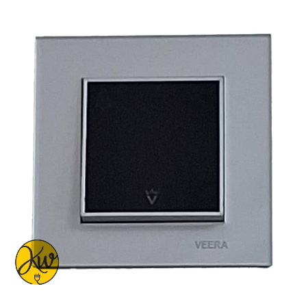 کلید و پریز ویرا مدل امگا نقره نقره مشکی براق جدید شیک ایرانی