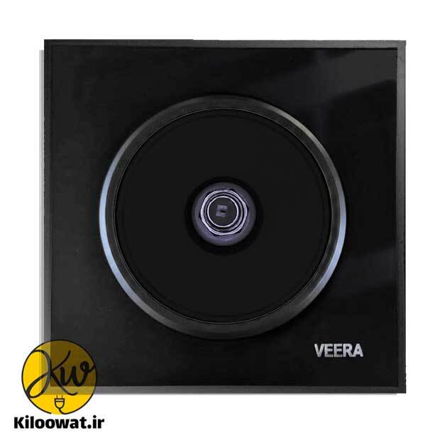 ویرا مدل آلفا گلس مشکی لاکچری دایره زیبا براق