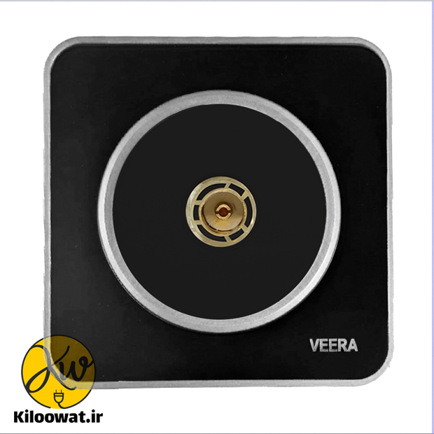 ویرا مدل آلفا گلس مشکی استیل لاکچری دایره زیبا براق ویرا الکتریک لوکس زیبا ایرانی آرک