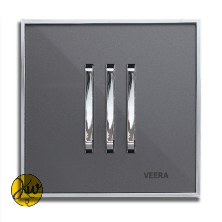 کلید سه پل ویرا مدل شهاب - نوک مدادی با زه استیل - ویرا الکتریک ایرانی لاکچری با کیفیت ارزان جدید