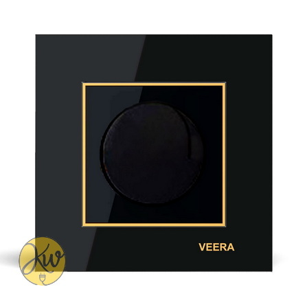 کلید دیمر ویرا مدل امگا مشکی طلایی مشکی - ویرا الکتریک آیننه ای لاکچری شیک ایرانی قیمت مناسب