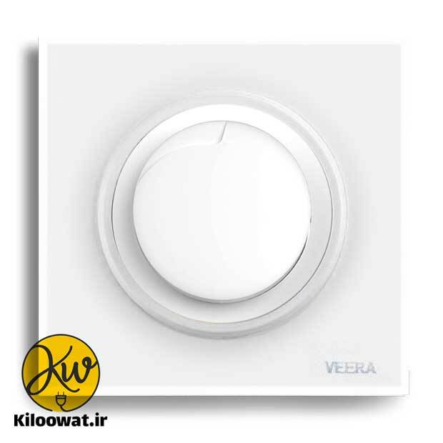 کلید دیمر ویرا مدل آلفا گلس جدید زیبا گرد
