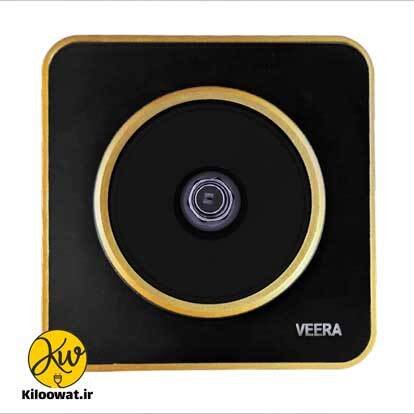 ویرا مدل آلفا گلس مشکی طلایی لاکچری دایره زیبا براق ARK CURVE