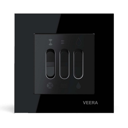 کلید کولر ویرا مدل کریستال مشکی گلس با کیفیت ایرانی ارزان مقرون به صرفه