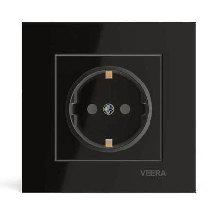 پریز ارت دار ویرا مدل ویرا مشکی - ویرا الکتریک پرفروش باکیفیت ارزان ایرانی