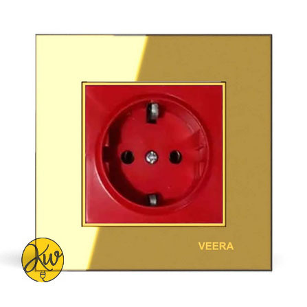 پریز یو پی اس ( UPS ) ویرا مدل امگا طلایی طلایی سفید - ویرا الکتریک - ویرا الکتریک آیننه ای لاکچری شیک ایرانی قیمت مناسب