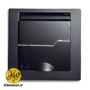 کلید تک پل بارانی ویرا مدل T2 مشکی IP44