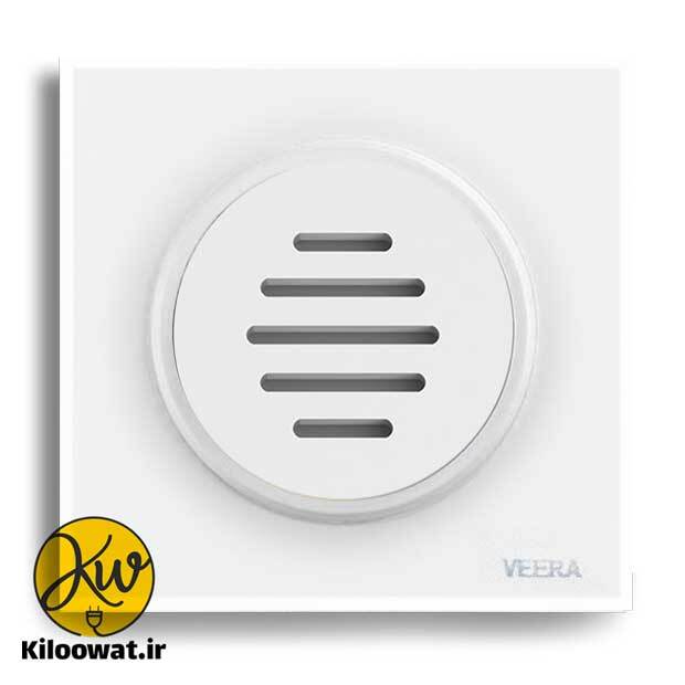 زنگ ( دینگ دانگ ) ویرا مدل آلفا گلس سفید کلاسیک