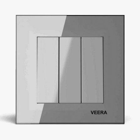 کلید سه پل ویرا مدل کریستال نقره ای