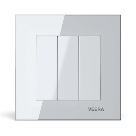 کلید سه پل ویرا مدل کریستال سفید ایرانی با کیفیت پرفروش ارزان و اقتصادی