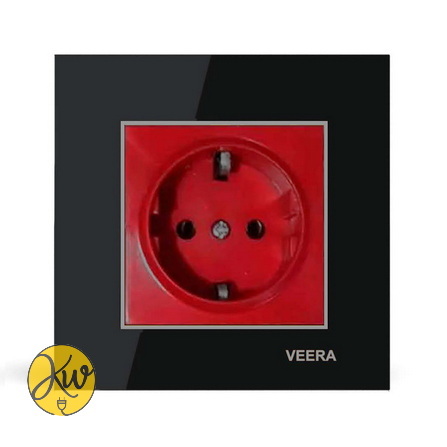 پریز یو پی اس ( UPS ) ویرا مدل امگا مشکی نقره ای مشکی - ویرا الکتریک قیمت مناسب براق ایرانی لاکچری