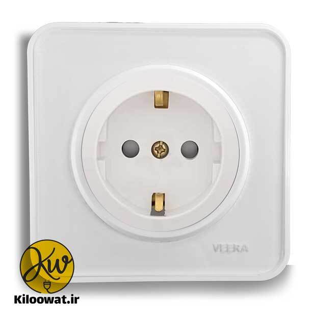 ویرا مدل آلفا گلس سفید لاکچری دایره زیبا براق arc آرک