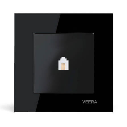 پزیط تلفن ویرا مدل کریستال مشکی ارزان قیمت مناسب و اقتصادی گلس ایرانی