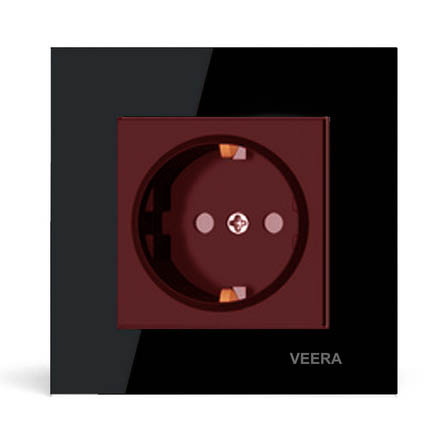 پریز یو پی اس ویرا مدل کریستال مشکی ایرانی باکیفیت ارزان براق