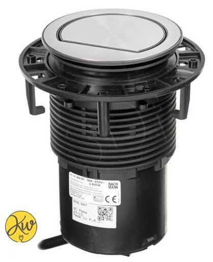  پریز توکار باخمن مدل ( ELEVATOR ) آسانسوری - یک سوکت برق بزرگ و دو سوکت USB یو اس بی لاکچری زیبا کاربری بالا 