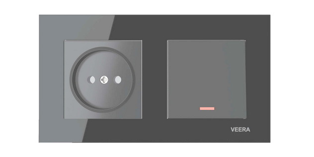 کادر دو خانه ویرا مدل کریستال نوک مدادی