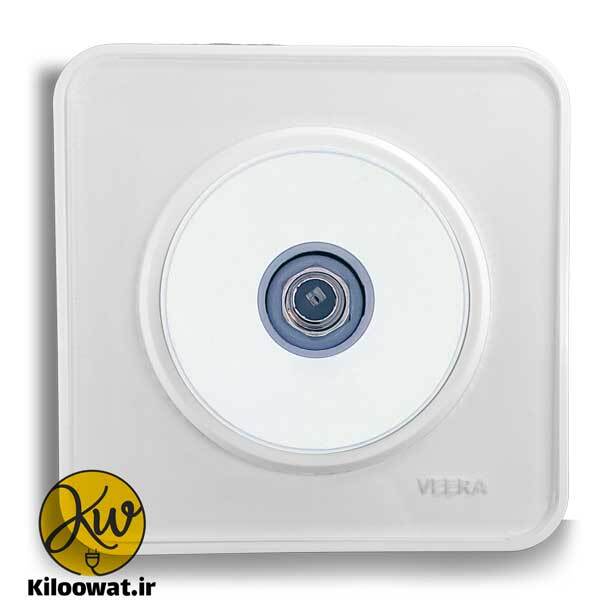 ویرا مدل آلفا گلس سفید لاکچری دایره زیبا براق ARK CURVE