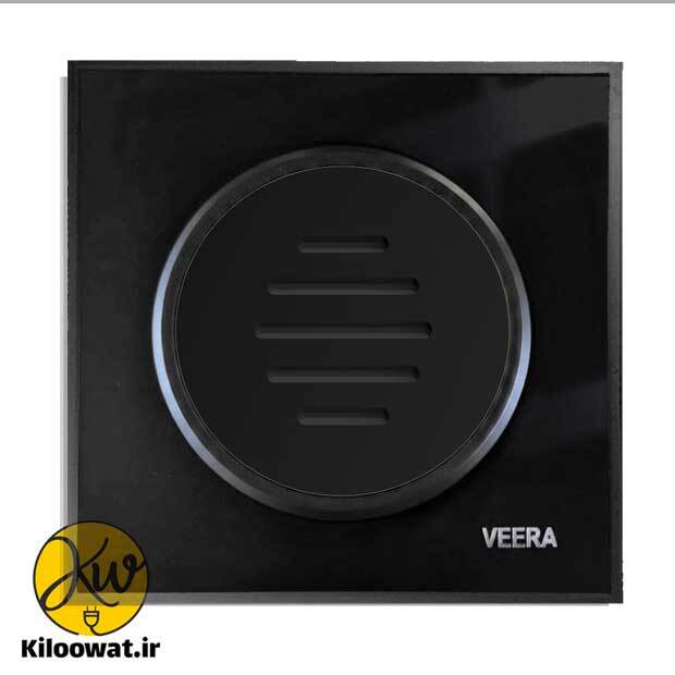 زنگ ( دینگ دانگ ) ویرا مدل آلفا گلس مشکی کلاسیک