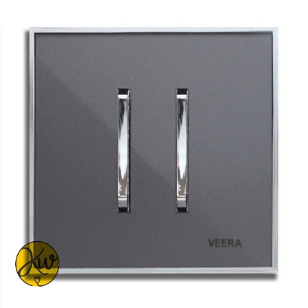 کلید دو پل ویرا مدل شهاب - نوک مدادی با زه استیل - ویرا الکتریک ایرانی لاکچری با کیفیت ارزان جدید