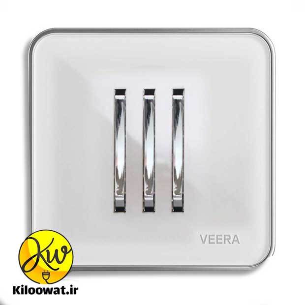 سه پل سفید استیل مدل شهاب آرک استیل دکمه باریک دکمه خطی جدید قاب گلس و براق بدنه زیبا و شیک