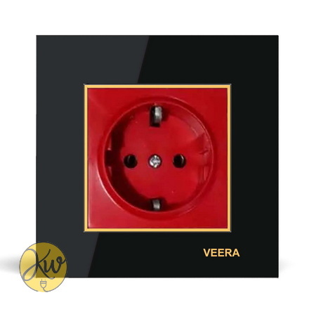 پریز یو پی اس ( UPS ) ویرا مدل امگا مشکی طلایی مشکی - ویرا الکتریک آیننه ای لاکچری شیک ایرانی قیمت مناسب