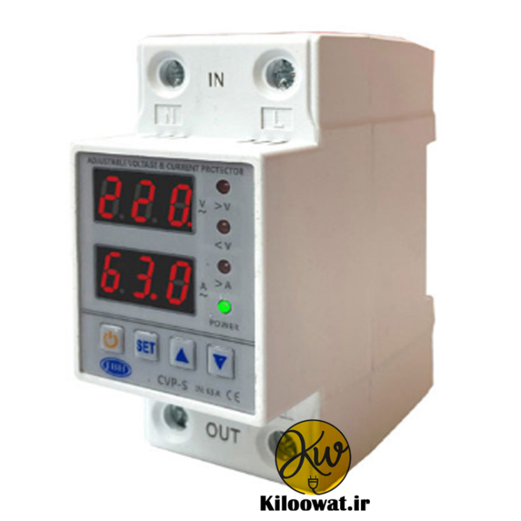 محافظ ولتاژ 63 آمپر JBH دو نمایشگر ( محافظ مرکزی برق ساختمان ) بهترین