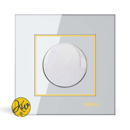 کلید دیمر ویرا مدل امگا سفید طلایی سفید - ویرا الکتریک براق لاکچری شیک ایرانی قیمت مناسب