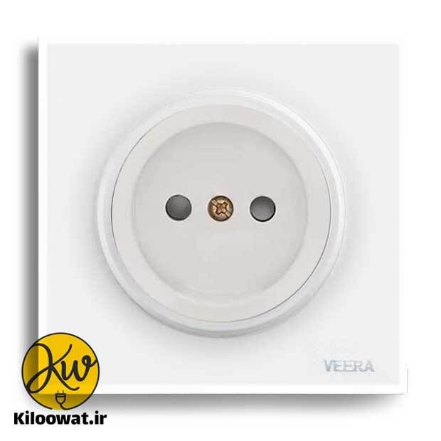 ویرا مدل آلفا گلس سفید لاکچری دایره زیبا براق