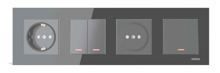 کادر چهار خانه ویرا مدل کریستال نوک مدادی