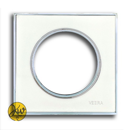 کادر تک خانه ویرا مدل آلفا گلس سفید با زه استیل کلاسیک لوکس ایرانی لاکچری